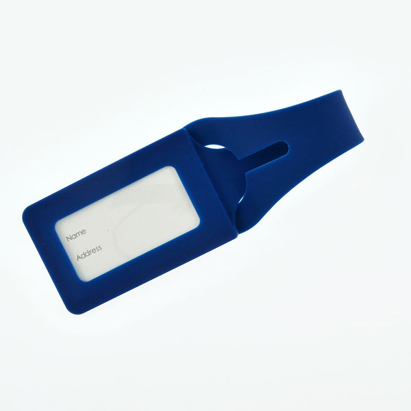 Silicone Luggage Tag - ID Card Holder - BOKUNO P+G Designs - Navy Blue
