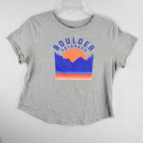 Womens Old Navy Boulder Colorado Graphic Everywear T-Shirt Size Medium