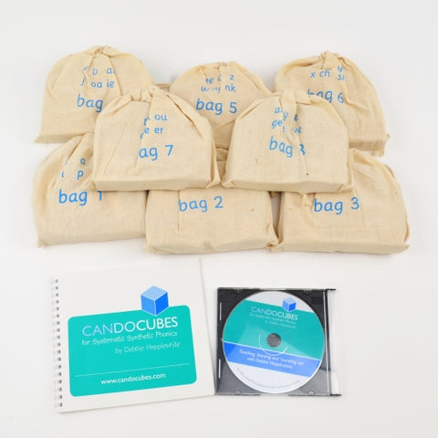 Debbie Hepplewhites Synthetic Phonetic Wooden Reading Blocks Stage 1 Candocubes