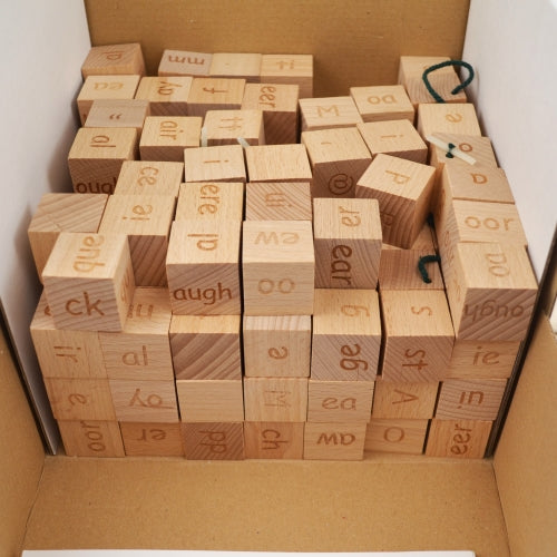 Debbie Hepplewhites Synthetic Phonetic Wooden Reading Blocks Stage 2 Candocubes