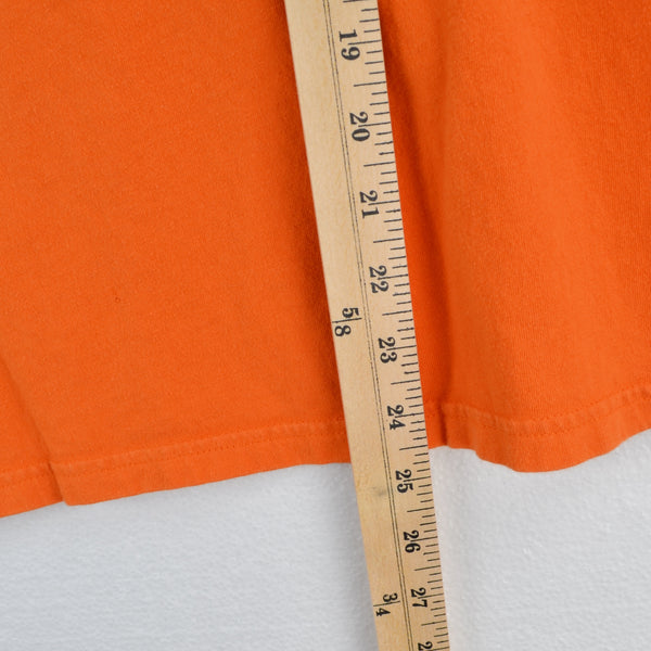 Carhartt T Shirt - Orange Gray Long Sleeve Graphic Tee - Youth Large 14-16