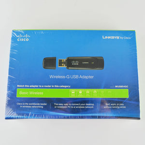 Linksys Wireless-G USB Adapter - Cisco Basic Wireless - WUSB54GC - NEW