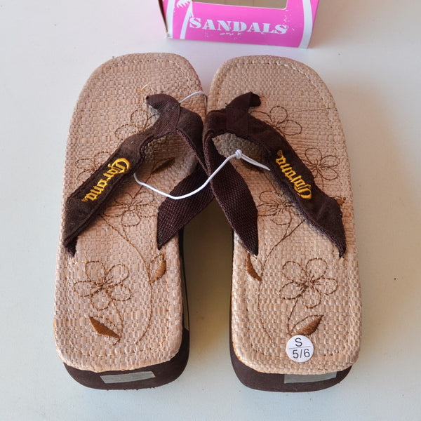 Corona Platform Sandals Flip Flop Thong Beer Beach Size Small Womens 5 / 6 -  2' Heel