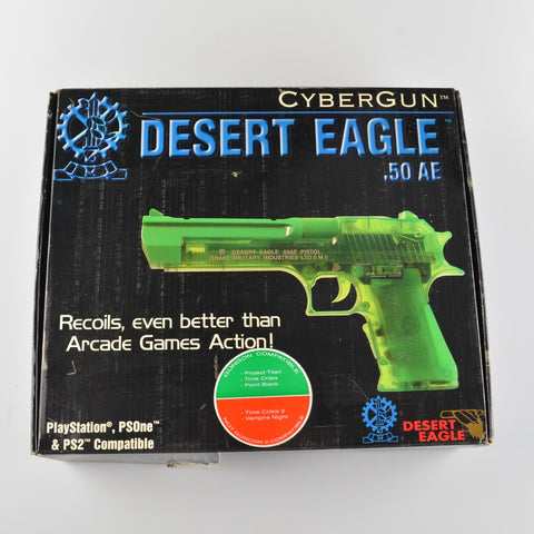 CyberGun Desert Eagle .50AE Pistol Light Gun Playstation PS2 PS1 With Box