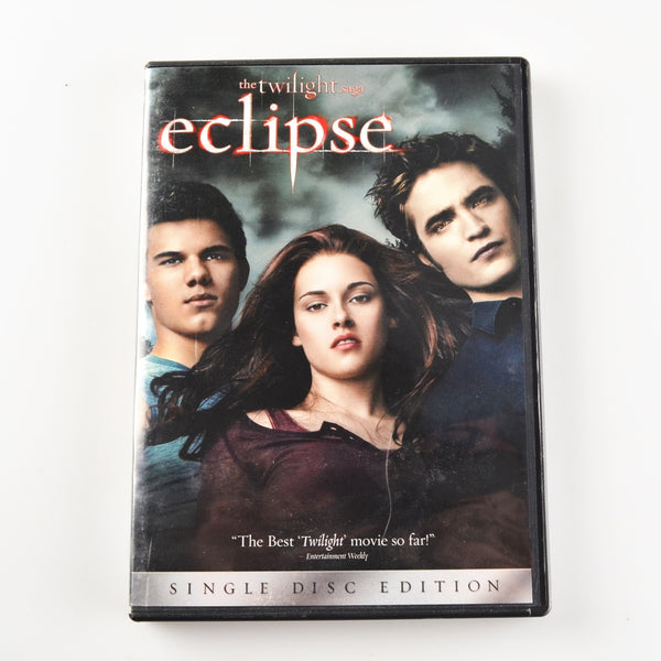 Eclipse: The Twilight Saga (DVD, 2010)  Kristen Stewart, Robert Pattinson