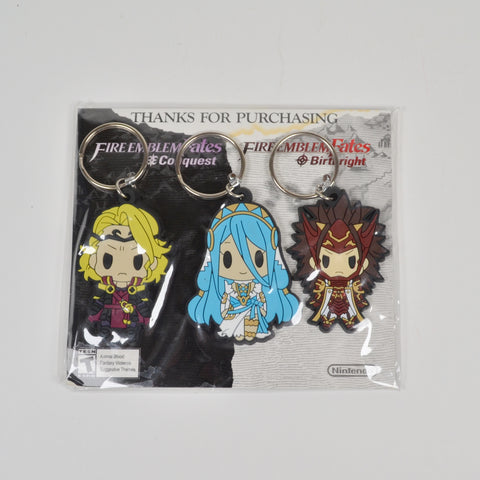 Fire Emblem Fates Special Edition Nintendo 3DS Keychains Set Of Three NEW