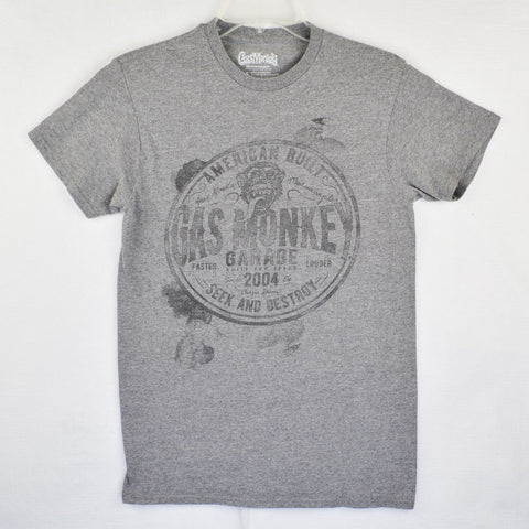 Gas Monkey Garage Men’s Graphic T Shirt - Gray - Size Small