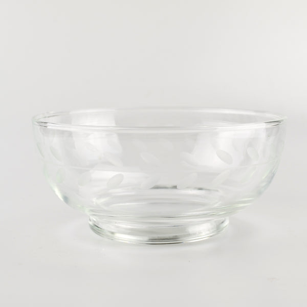 Vintage Cut Glass Dip Bowl or Candy Dish - Clear - 4.75"