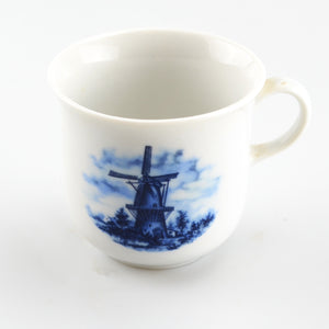 Holland Delfts Blauw Tea Cup - Made in Holland - Handpainted - Windmill