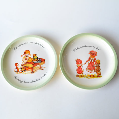 Set of 2 Holly Hobbie Collectible Plates - Ceramic - Limited Edition