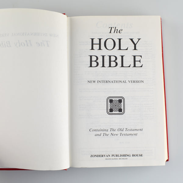 The Holy Bible NIV New International Version by Zondervan - Red Pew Bible