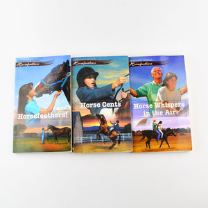Horsefeathers Lot Books 1, 2, 3 by Dandi Daley Mackall - Horse Cents, Whispers in the Air
