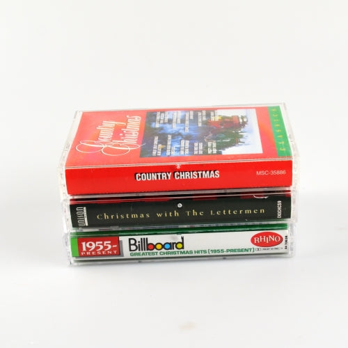 Christmas Cassette Tape Lot Of 3 - Billboard Greatest, The Lettermen, Country Christmas