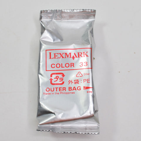 Lexmark 33 Color Genuine Lexmark 33 Ink Cartridge - New No Box