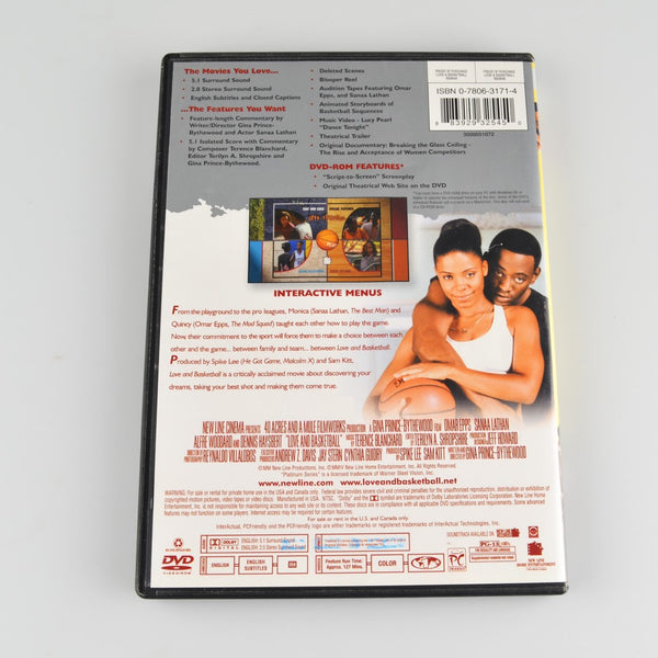 Love & Basketball (DVD, 2004) Sanaa Lathan, Omar Epps