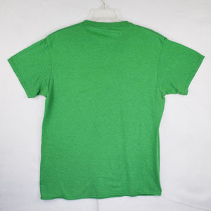 Vintage Mens T Shirt - Green Lucky Shirt Clover Graphic - Size Medium