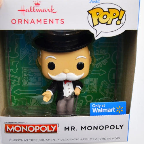 Funko Pop! Mr. Monopoly Hallmark Christmas Tree Ornament Walmart Exclusive NEW