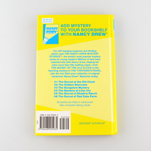 Lot of 3 Nancy Drew Mystery Stories by Carolyn Keene - Books 3-5 Yellow Hardcover