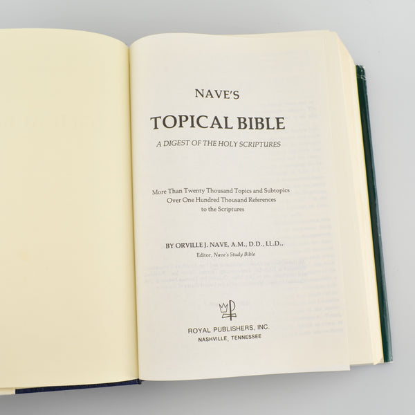 Nave's Topical Bible Complete Unabridged by Orville Nave - 1979 Hardcover