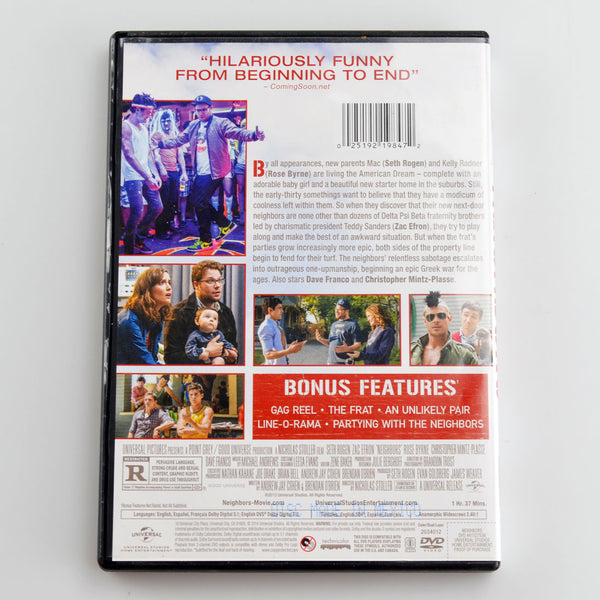 Neighbors (DVD, 2014) Zac Efron, Seth Rogen, Rose Byrne