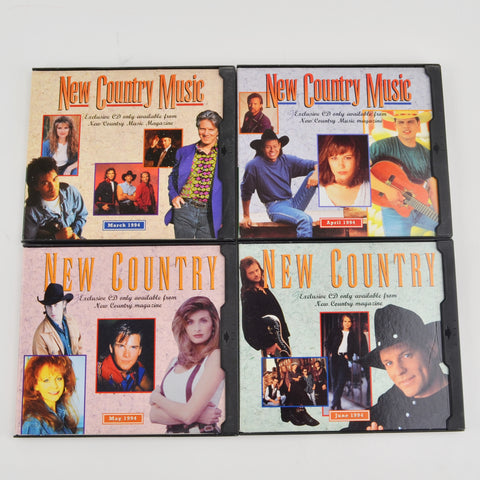 Lot of 4 New Country Magazine by Various Artist (CD, 1994) March - June