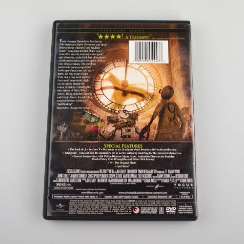 9 (DVD, 2009, Widescreen) Elijah Wood, John Reilly, Jennifer Connelly