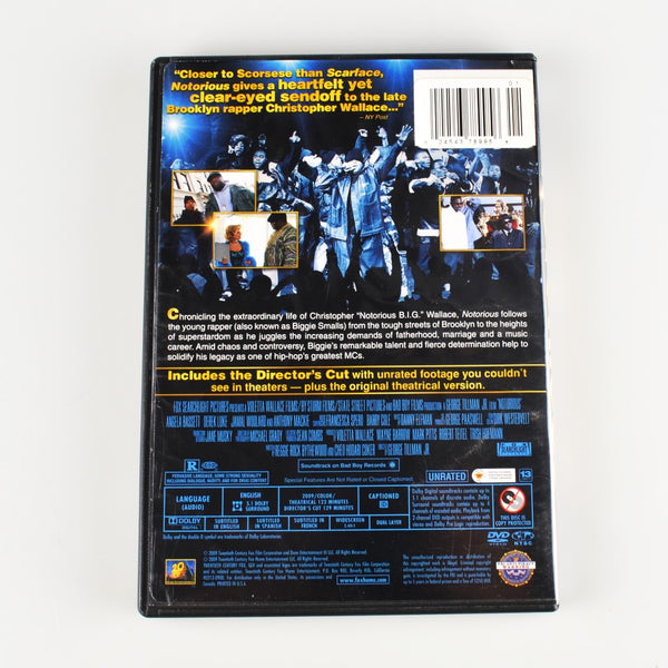Notorious (DVD, 2009, Widescreen) Angela Bassett, Derek Luke - Director's Cut