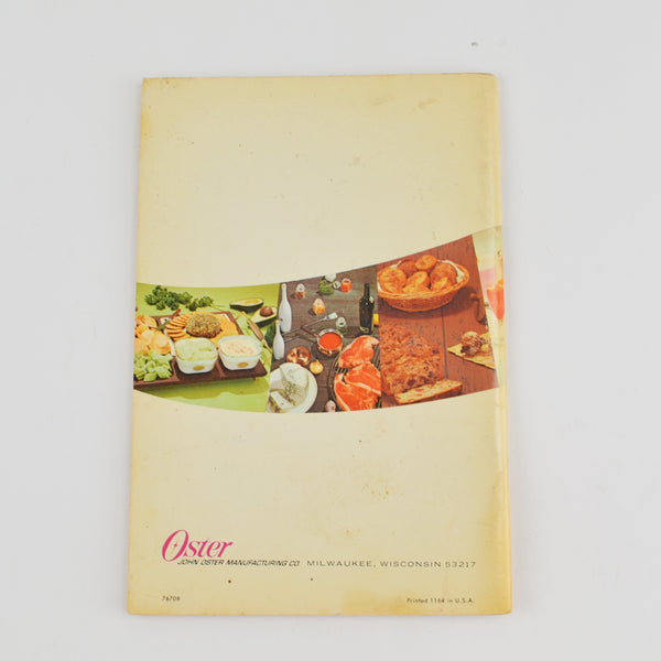 Vintage Osterizer Spin Cookery Recipes / Cookbook - 1964 Oster Blenders