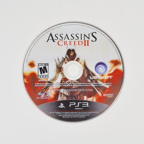 PS3 PlayStation 3 - Assassins Creed II Game - Sony 2009 - DISC ONLY