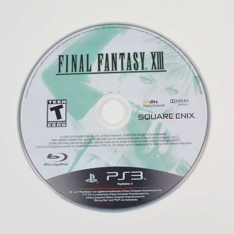 PS3 PlayStation 3 - Final Fantasy XIII Game - Sony 2010 - DISC ONLY