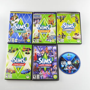 The Sims 3 PC Video Game Expansion Packs - Lot of 6 Games