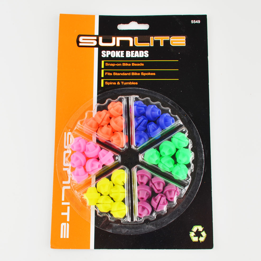 Spoke Beads Sunlite 36 Beads in 6 Assorted Colors - NEW