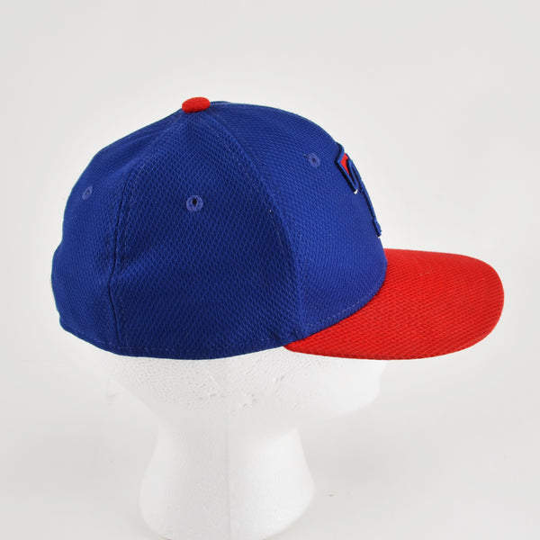 Texas Rangers Blue / Red New Era 59Fifty Authentic MLB Fitted Hat Youth Size 6 3/8
