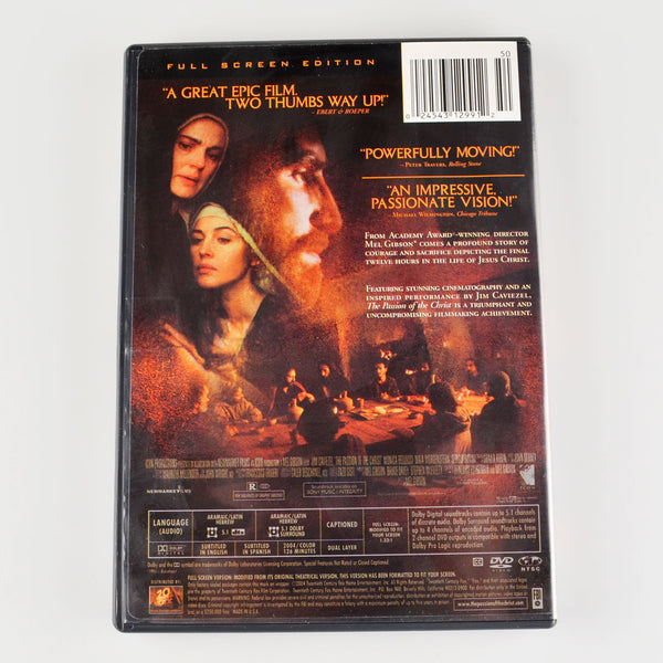 The Passion Of The Christ (DVD, Fullscreen, 2004) Jim Caviezel