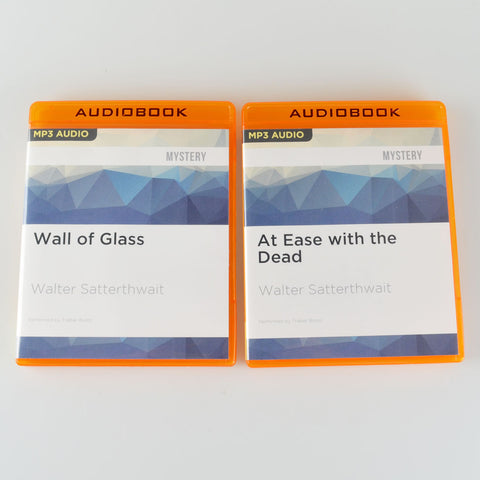 Wall Of Glass and At Ease With The Dead by Walter Satterthwait - MP3 CD Audio