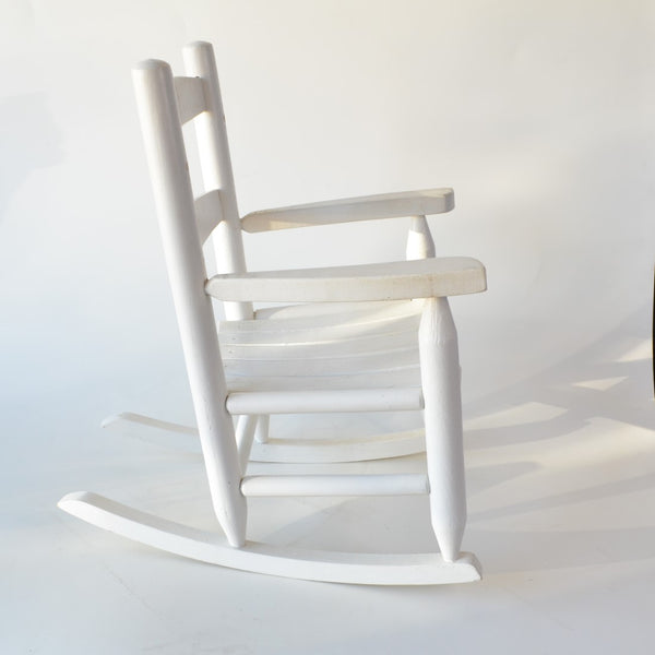Child's Wooden Rocking Chair - White Rocker