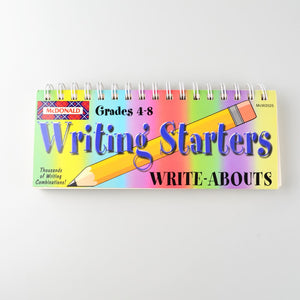 Writing Starters Write-Abouts Grades 4-8 by McDonald Publishing