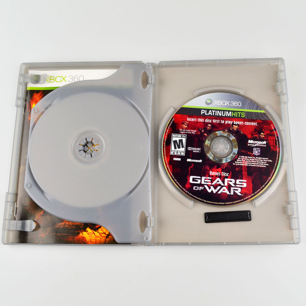 Gears Of War (Platinum Hits) (Bonus- GoW 2) Xbox 360 (Brand New Factory  Sealed U 882224743068