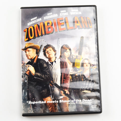 Zombieland (DVD, 2009, Widescreen) Woody Harrelson, Jesse Eisenberg, Emma Stone