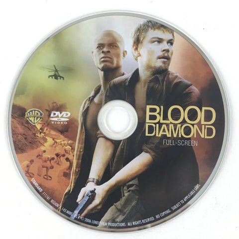 Blood Diamond - (DVD, Fullscreen) Leonardo DiCaprio - DISC ONLY