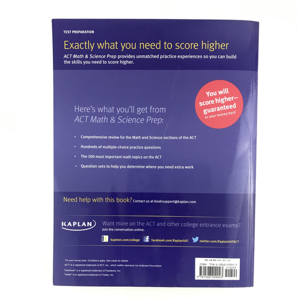 ACT Math and Science Prep by Kaplan - Includes 500+ Practice Questions
