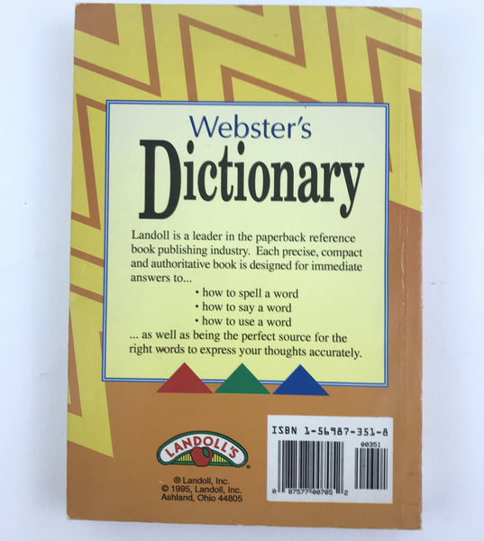 Webster’s Dictionary Student Edition - Over 250,000 Words by Landolls
