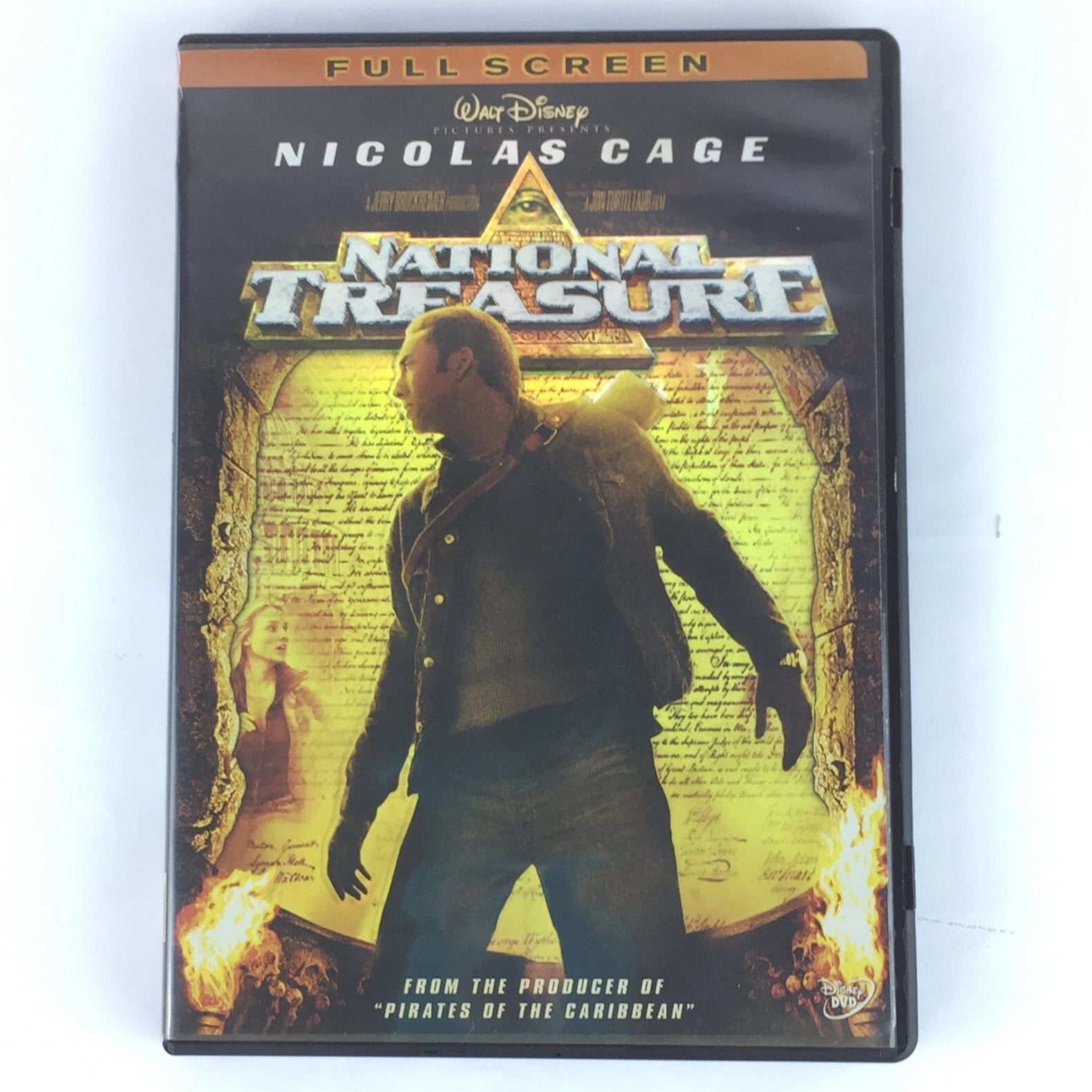 National Treasure (DVD, 2005, Full Screen) Nicolas Cage, Justin Bartha, Sean Bean