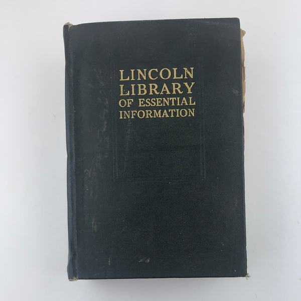 Lincoln Library Of Essential Information - 14th Edition - 1944