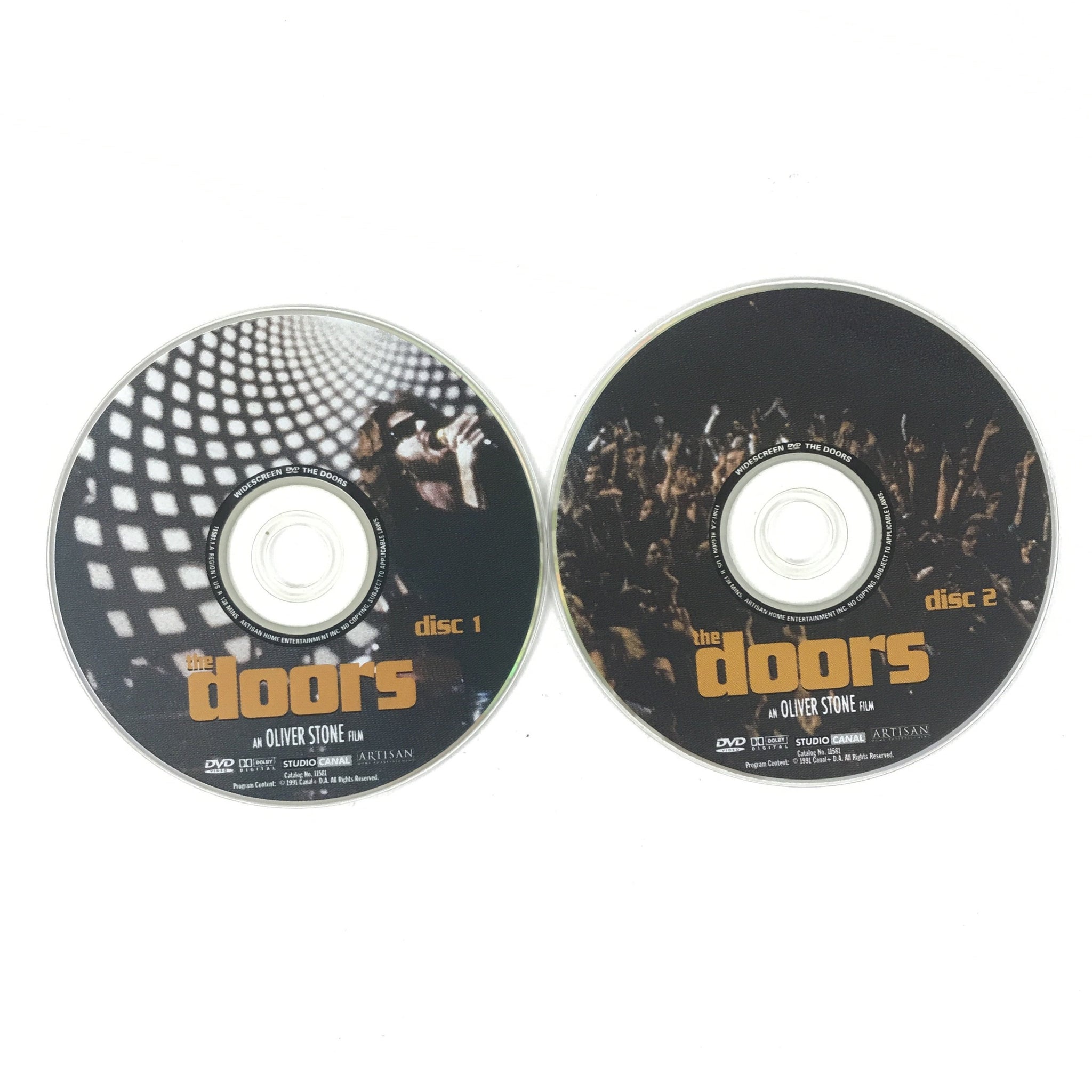 The Doors (DVD, 2001, 2-Disc Set, Special Edition) Oliver Stone - DISCS ONLY