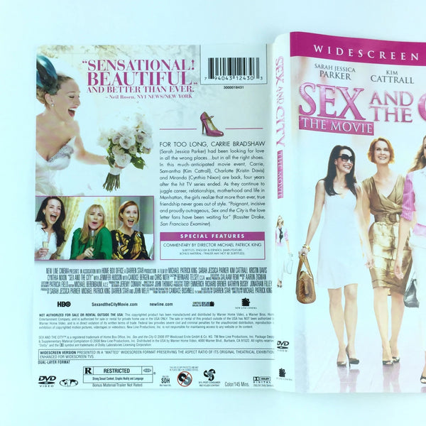 Sex and the City - The Movie (DVD, 2008, Widescreen) Slipcover and DISC ONLY