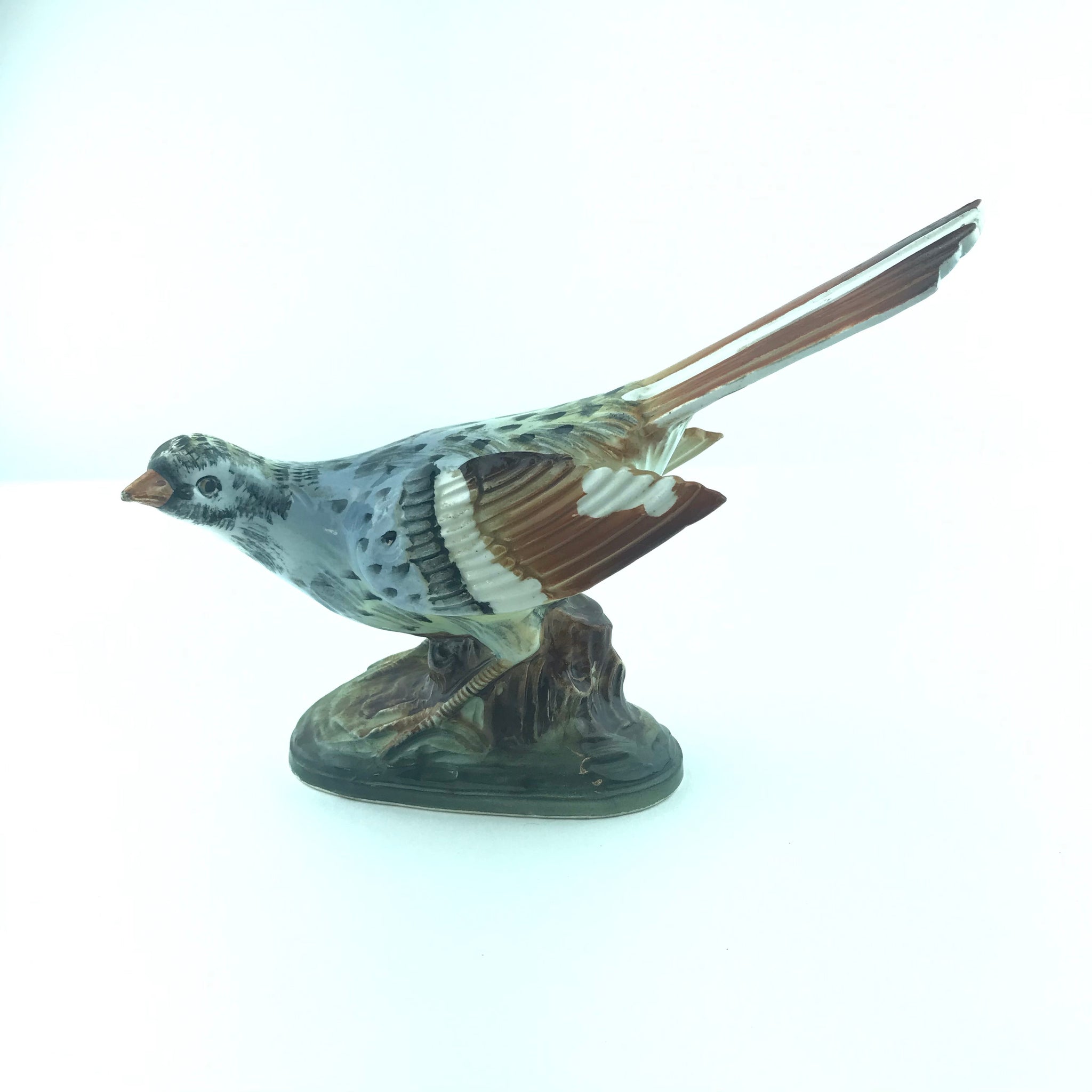 Vintage Ceramic Myrtle Warbler #2249 - Hand Painted Bird Figurine