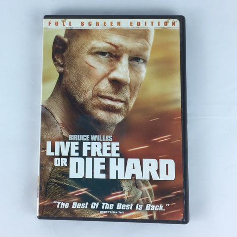 Live Free or Die Hard (DVD, 2007, Full Screen) Bruce Willis