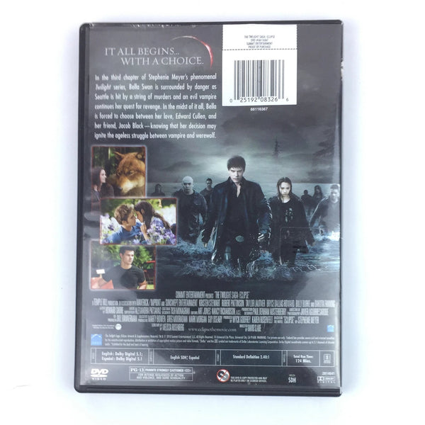 The Twilight Saga - Eclipse (DVD, 2010) Kristen Stewart, Robert Pattinson, Taylor Lautner