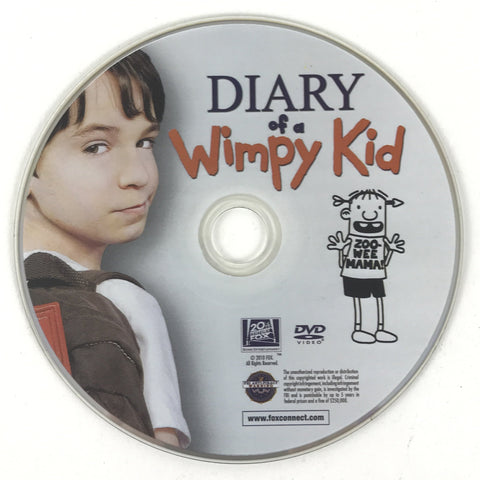 Diary Of A Wimpy Kid (DVD, 2010)  Zachary Gordon - DISC ONLY